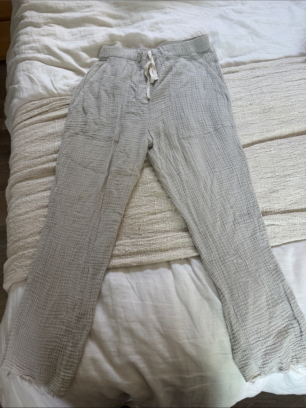 Zara Bubble Cotton Beach Pants